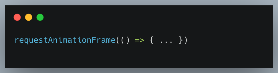 Split long tasks using: requestAnimationFrame(() => { ... })