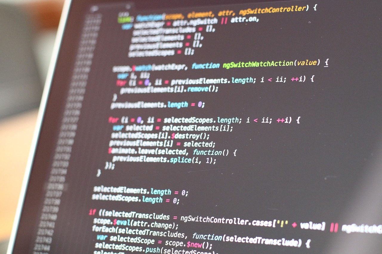 Close-up of JavaScript source code on a computer screen, illustrating render-blocking resources that can delay the critical rendering path, impact page load speed, and affect Shopify storefront performance.