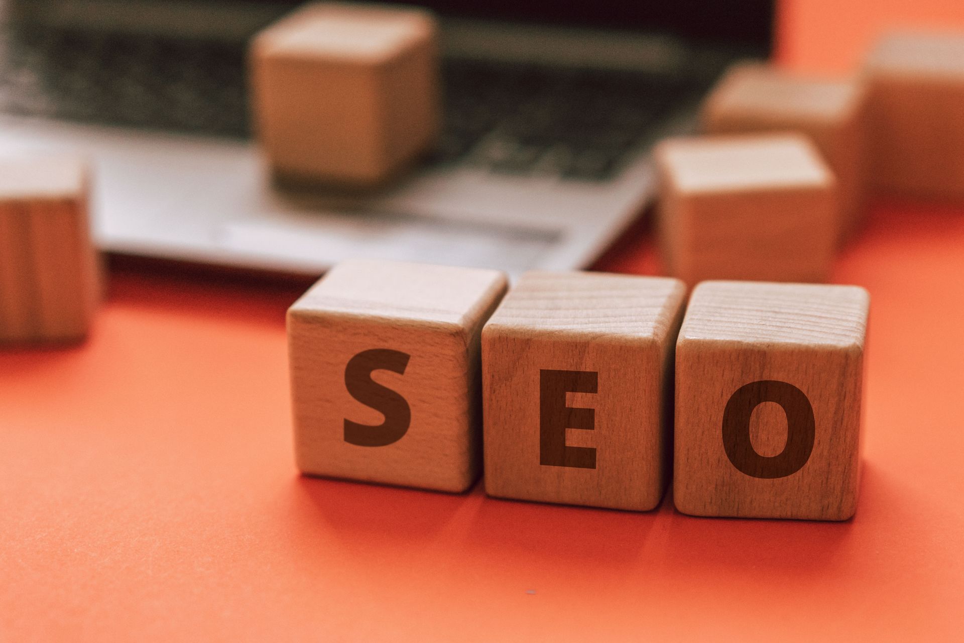 SEO blocks representing how a Shopify Product Review App can affect search rankings and page visibility
